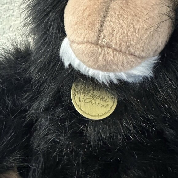 Aurora Miyoni Chimpanzee 9.5 Inch Plush Figure Black Ape Gorilla Monkey Stuffed - Picture 2 of 6